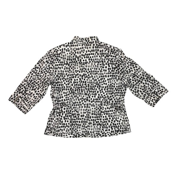 Chicos Zenergy Black & White Lightweight Jacket - Chicos Size 3 - Picture 2 of 4